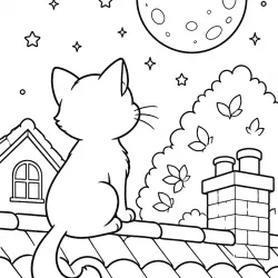 Lua para imprimir e colorir