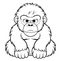 Macacos para imprimir e colorir