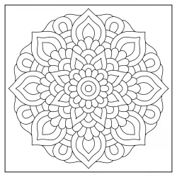 Mandala para imprimir e colorir