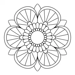 Mandala para imprimir e colorir