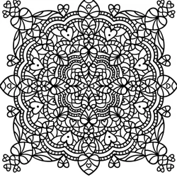 Mandala para imprimir e colorir