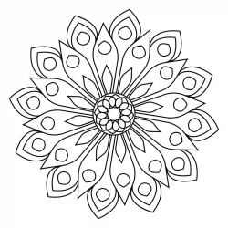 Mandala para imprimir e colorir