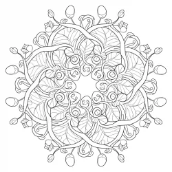 Mandala para imprimir e colorir