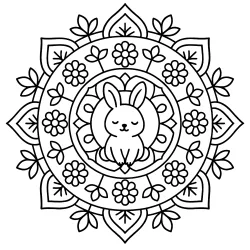 Mandala para imprimir e colorir