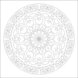 Mandala para imprimir e colorir