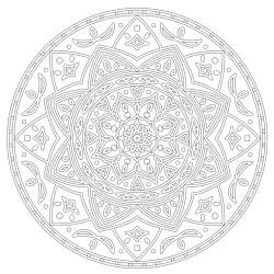 Mandala para imprimir e colorir