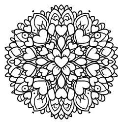 Mandala para imprimir e colorir