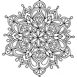 Mandala para imprimir e colorir