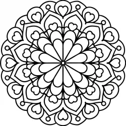 Mandala para imprimir e colorir