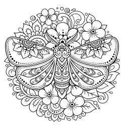 Mandala para imprimir e colorir