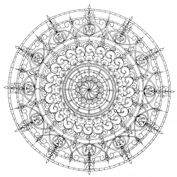 Mandala para imprimir e colorir