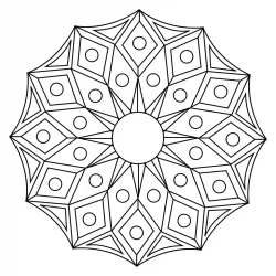 Mandala para imprimir e colorir