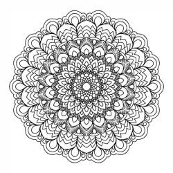 Mandala para imprimir e colorir