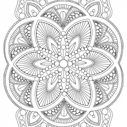 Mandala para imprimir e colorir