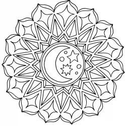 Mandala para imprimir e colorir