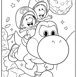 Mario Bros para imprimir e colorir