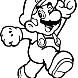 Mario Bros para imprimir e colorir