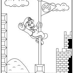 Mario Bros para imprimir e colorir