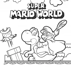 Mario Bros para imprimir e colorir