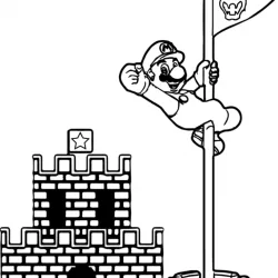 Mario Bros para imprimir e colorir