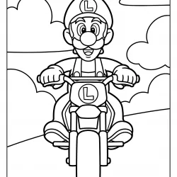 Mario Bros para imprimir e colorir