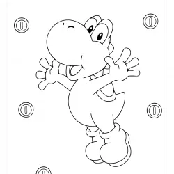 Mario Bros para imprimir e colorir