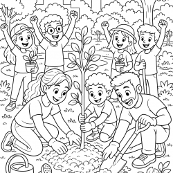 Meio Ambiente para imprimir e colorir