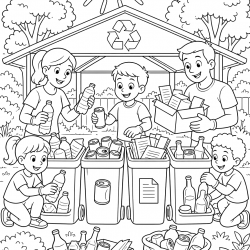 Meio Ambiente para imprimir e colorir