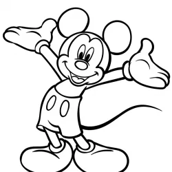 Mickey para imprimir e colorir