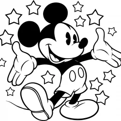 Mickey para imprimir e colorir