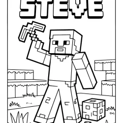 Minecraft para imprimir e colorir