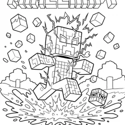 Minecraft para imprimir e colorir