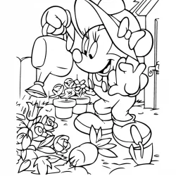 Minnie para imprimir e colorir