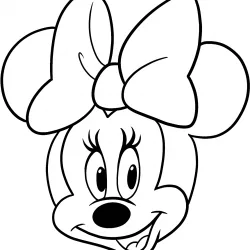 Minnie para imprimir e colorir