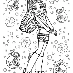 Monster High para imprimir e colorir