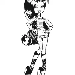 Monster High para imprimir e colorir