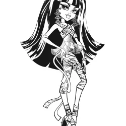 Monster High para imprimir e colorir