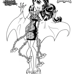 Monster High para imprimir e colorir