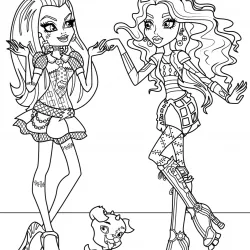 Monster High para imprimir e colorir