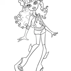 Monster High para imprimir e colorir