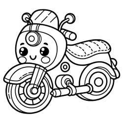 Motos para imprimir e colorir