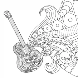 Música para imprimir e colorir