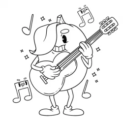 Música para imprimir e colorir