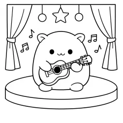 Música para imprimir e colorir