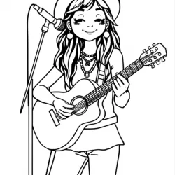Música para imprimir e colorir