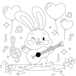 Música para imprimir e colorir