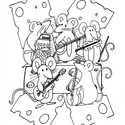 Música para imprimir e colorir