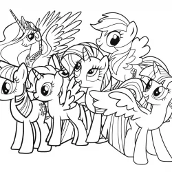My Little Pony para imprimir e colorir