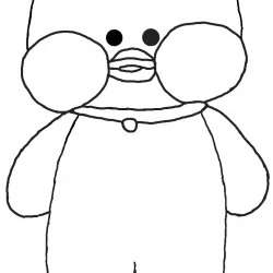 Paper duck para imprimir e colorir