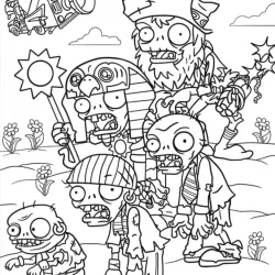Plants vs. Zombies para imprimir e colorir